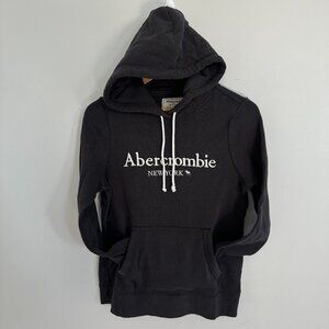 Abercrombie & Fitch Small Dark Gray Pull-over Hoodie with Kangaroo Pocket